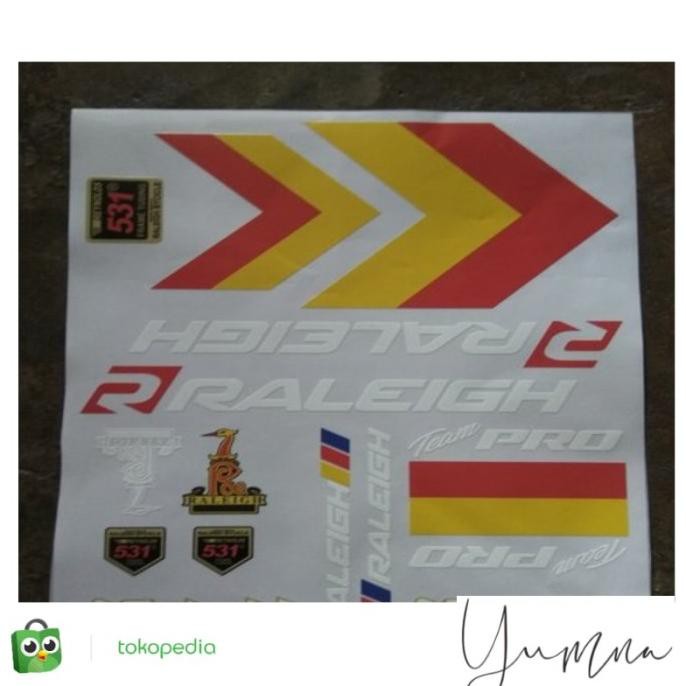 Promo Terbaik Sticker Decal Sepeda Roadbike Balap Jadul Vintage Raleigh Promo