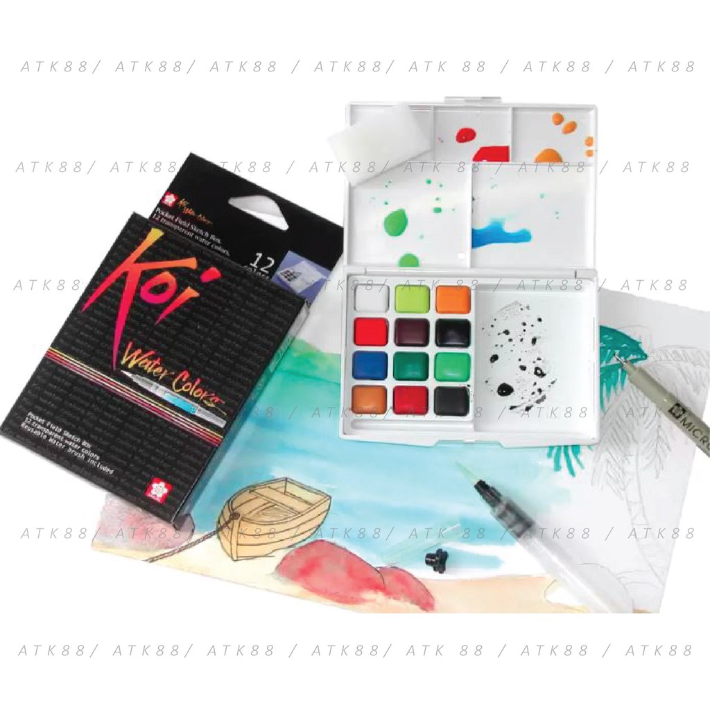 

Sakura Koi Watercolors Pocket Field Sketch Box - 12