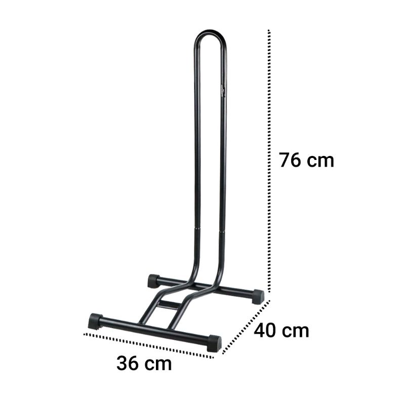 TaffSPORT Stand Parkir Sepeda Bicycle Racks Floor Standing Bike Display - L149 - Black