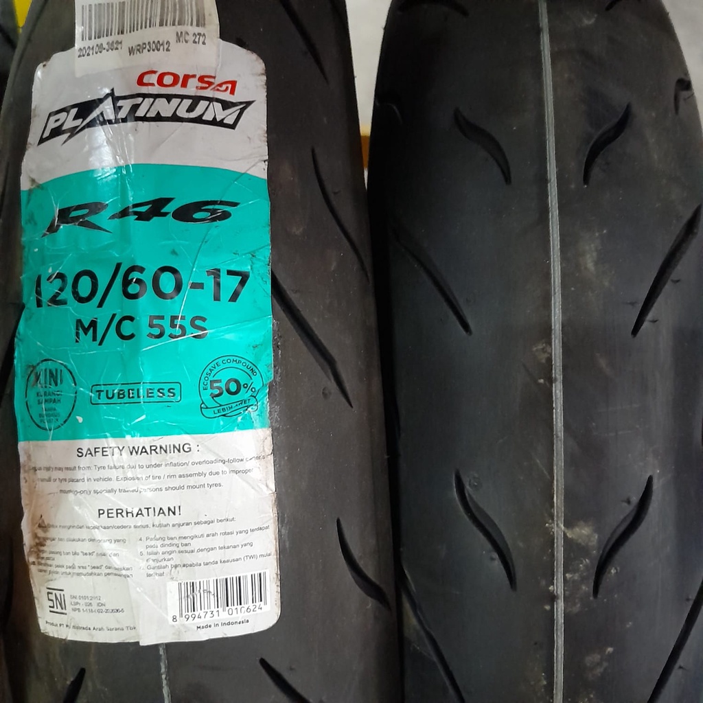 Ban motor sport Corsa R46 120 60 17 platinum tubeless