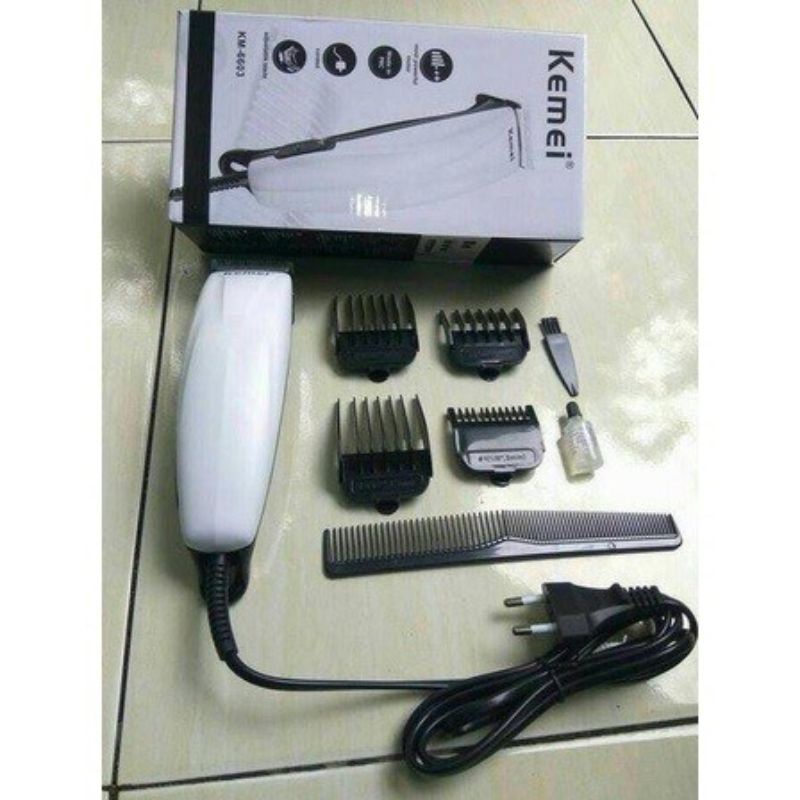 COD +Promo Alat Cukuran Rambut Kemei KM-6603/ Cukuran rambut Super