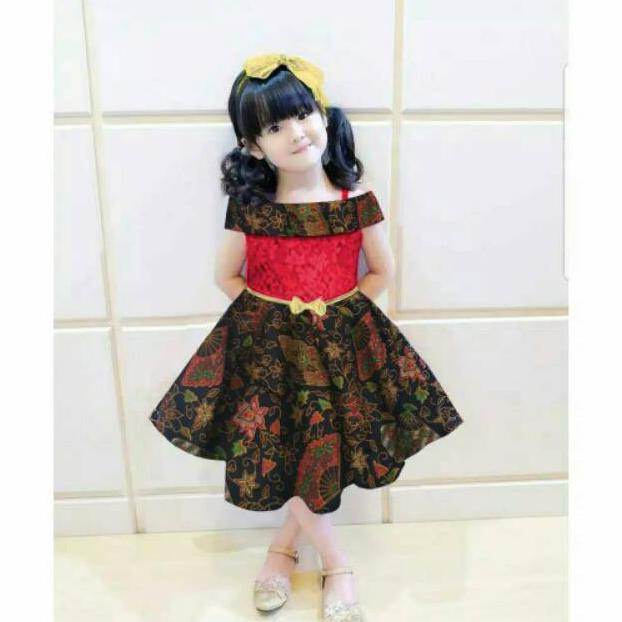 Dress Brokat Anak 5-8 Tahun | Baju Anak | Setelan Anak | Kostum Anak | Batik Anak | Kebaya Anak