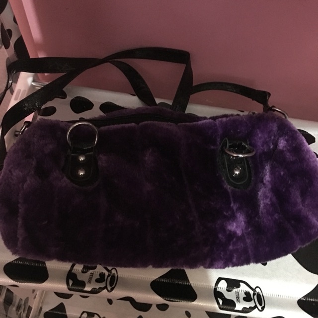 Tas Import Ungu Bludru