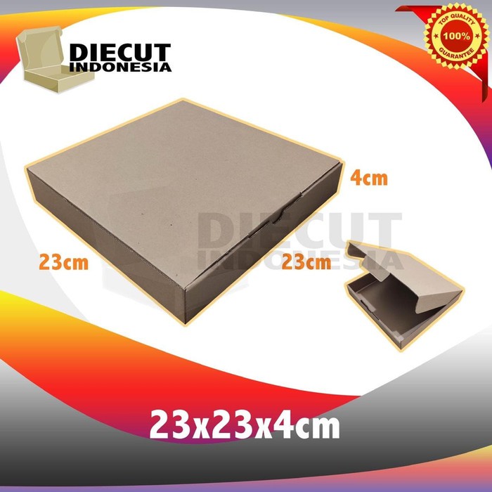 

kardus box pizza karton diecut uk 23x23x4cm