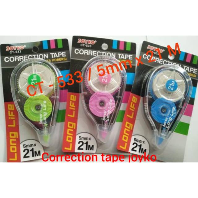 

Correction tape joyko CT - 533 21m / tip ex roll joyko 21 m