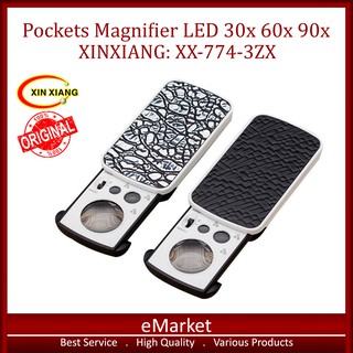 Kaca Pembesar Saku LED XINXIANG XX-774-3ZX ORIGINAL / Lampu Perhiasan Uang Berlian Komponen Baca
