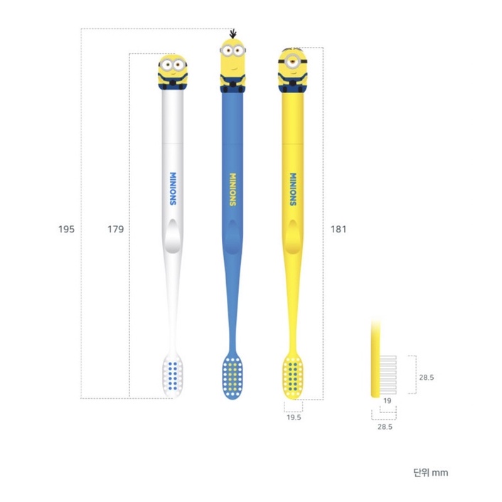 MINIONS - Kids Figure Toothbrush &amp; Magnetic Holder (sikat gigi anak)