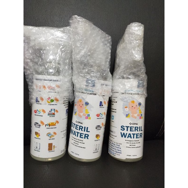 Opia Steril Water dan Sanitizer 100ml 475ml, Steril Water Opia