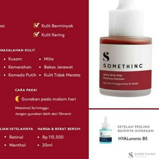 ➵ Somethinc AHA BHA PHA Peeling Solution / Peeling Somethinc ♥
