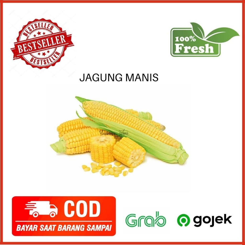 

Jagung / Corn Manis Sayur Sayuran Segar Murah Fresh Per Buah