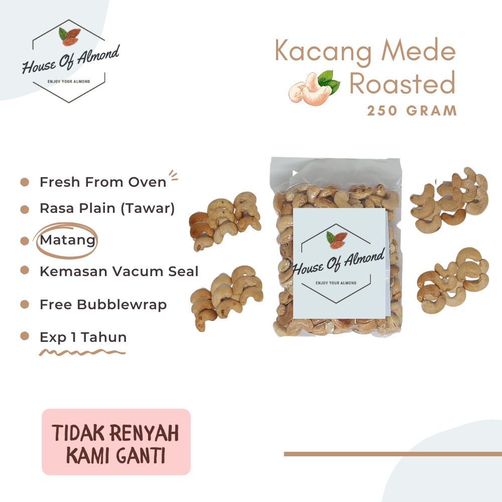 

Kacang Mede Panggang jumbo / roasted 250gr