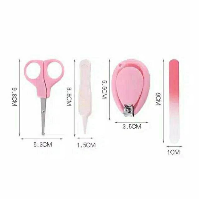 (COD) Manicure Set Bayi / Gunting Kuku Bayi Set 4in1 / Gunting Kuku Karakter