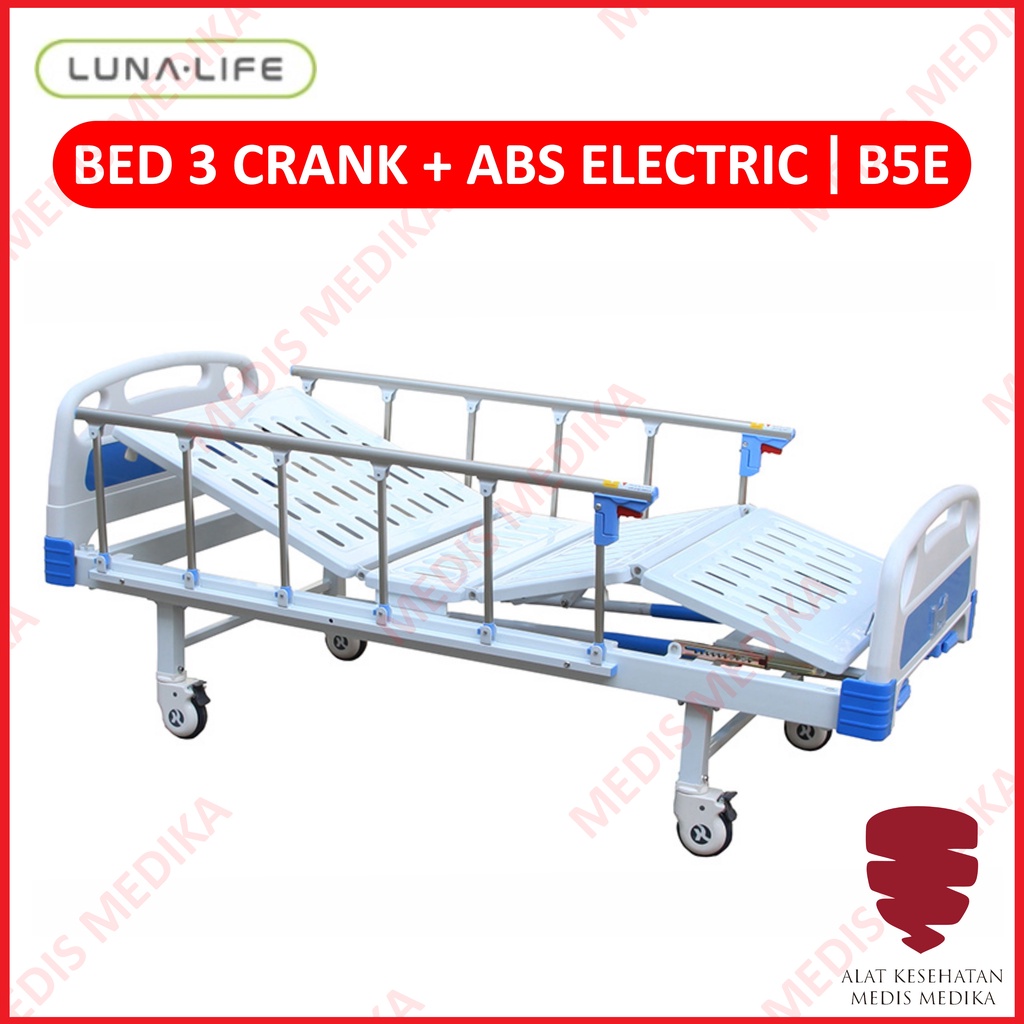 Bed Electric 3 Crank Ranjang Tempat Tidur Pasien Rumah Sakit Hospital