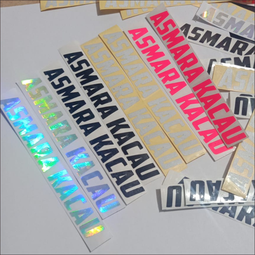 Jual Stiker Sticker Kata Kata Viral Asmara Kacau Waterproof | Shopee ...