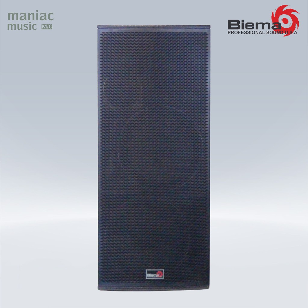 Biema T215A - Speaker. 2 x 15 Inch. 3 Way. T Series. Outdoor Project. Full Range. Professional