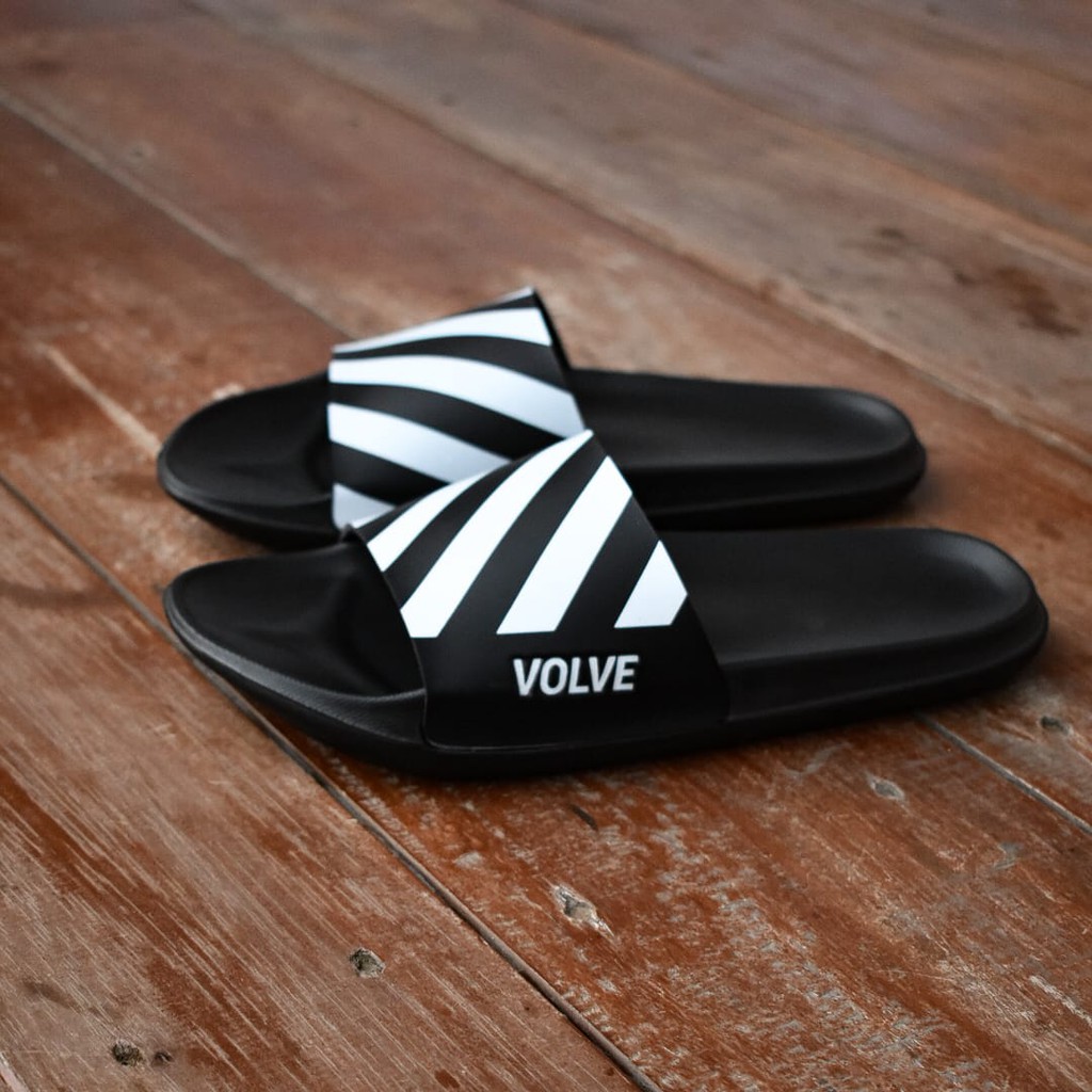 RAYAS WHITE  |FORIND x Volve| Sandal EVA Ringan Slop Jepit Santai Simple Pria/Men Sendal Footwear