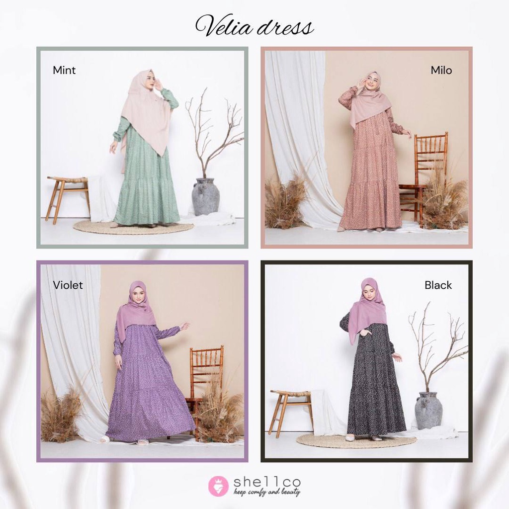 Dress Dewasa VELIA DRESS By shellco hijab