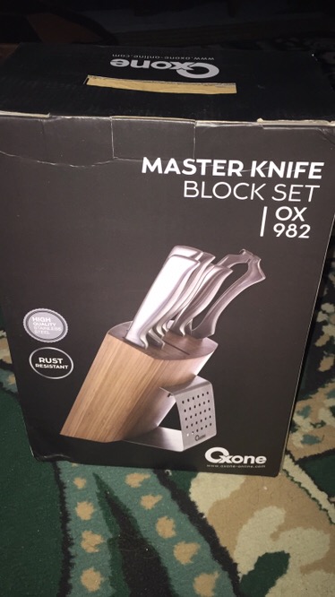 Oxone Ox-982 Master Knife Bamboo Block Pisau Set Ox982