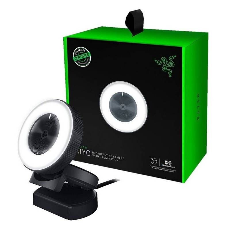 Webcam Razer Kiyo With Ring Light Full HD - Streaming Webcam - Gaming