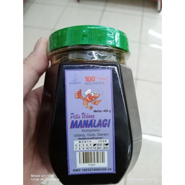 

Petis Udang Manalagi ukuran jumbo Asli "Pangestu" Berat - 400 gram Khas Cirebon
