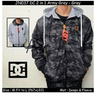 JAKET LORENG / JAKET TENTARA /  JAKET PRIA / JAKET ARMY RUSIA DALAM ABU / JAKET BOLAK BALIK SIZE L