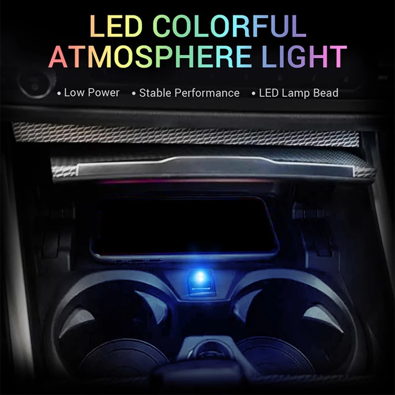 Lampu Neon LED 7 Warna Plug &amp; Play Untuk Interior Mobil