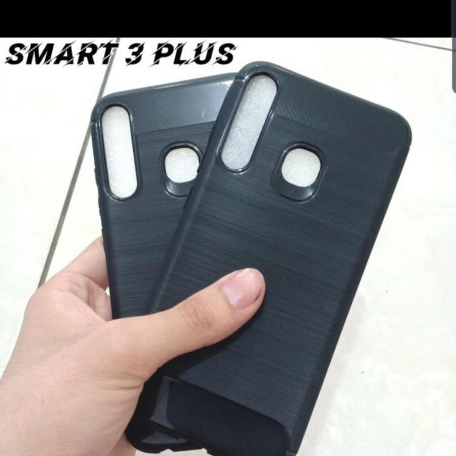 INFINIX SMART 4 SMART 5 SMART 3 PLUS Silicon Carbon Slim Fit Soft Case Premium