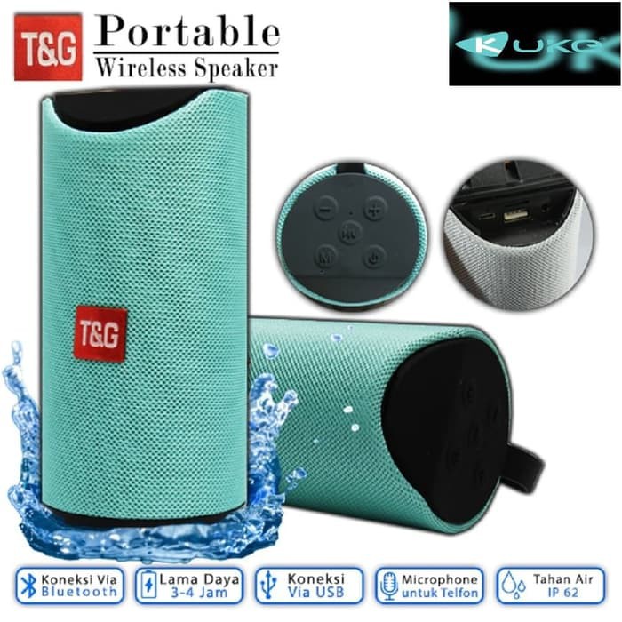 Speaker Wireless Bluetooth TG113 Mega Bass  Porrable Aux USB Support