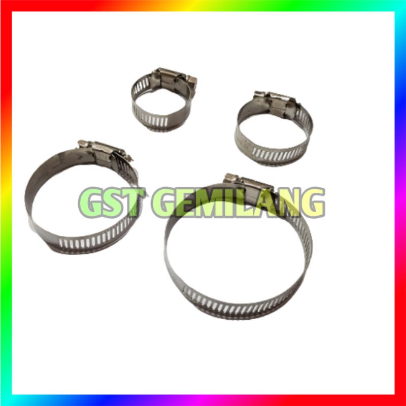 KLEM SELANG 1-1/4 1-1/2 2 2-1/2 INCI HOSE CLAMP