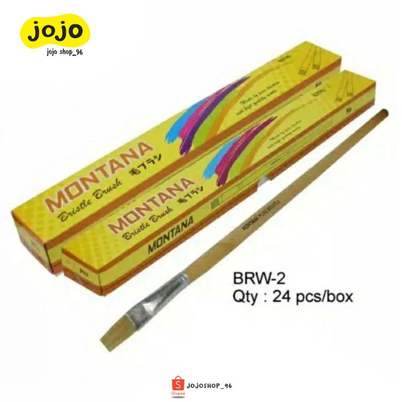 

Kuas Cat Air | Kuas Lukis | Kuas Acrylic MONTANA BRUSH BRW-2 Satuan (1pc)