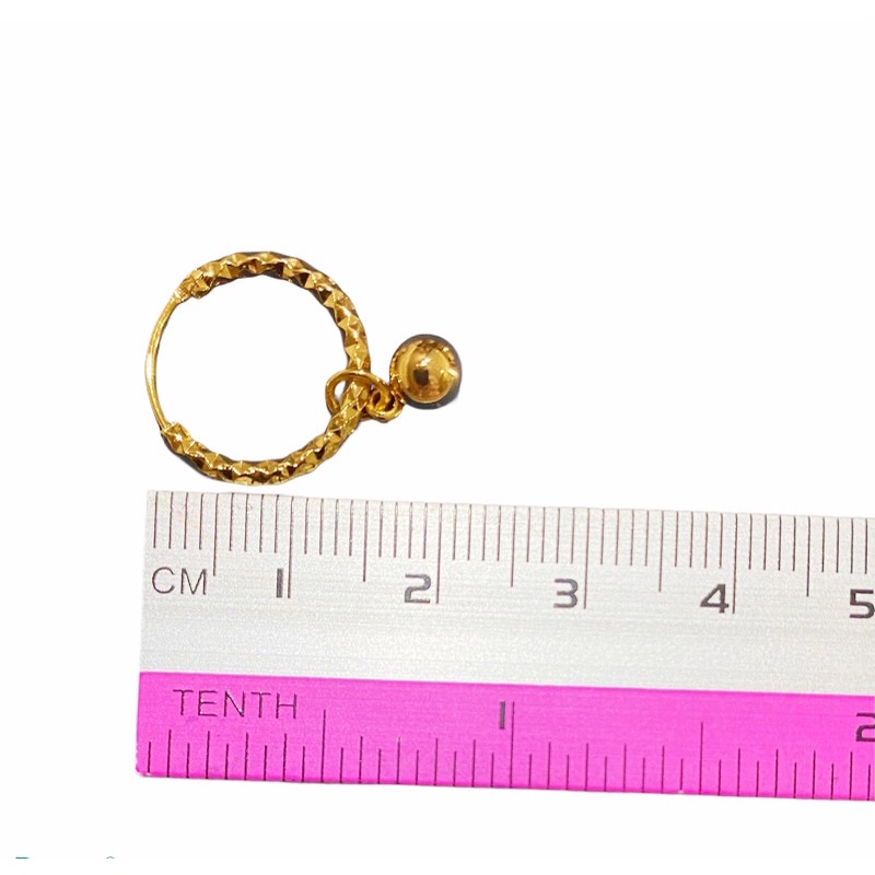 Anting Titanium Anak ABG/ Dewasa Model Bulat Gipsy (Diameter 1,5cm)