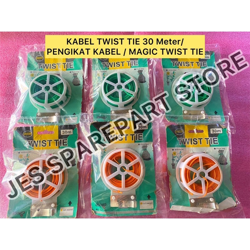 KABEL TWIST TIE 30 Meter/ PENGIKAT KABEL / MAGIC TWIST TIE