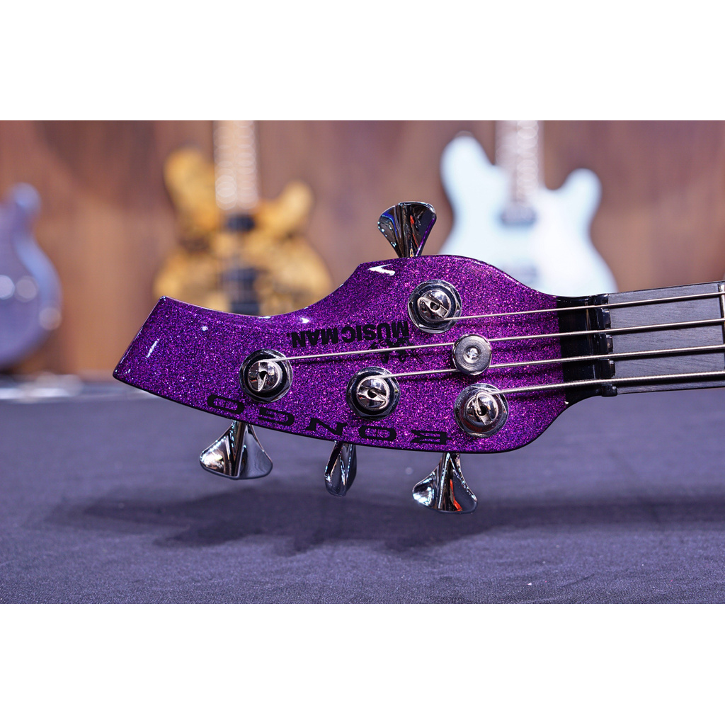 Ernie Ball Music Man Bongo 4 Bass Guitar Fushia Sparkle F88586