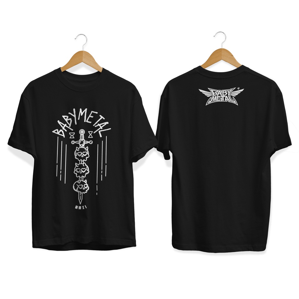 BAJU KAOS BABY METAL / BAJU KAOS BAND METAL /KAOS HEAVY METAL / KAOS MUSIK BAND