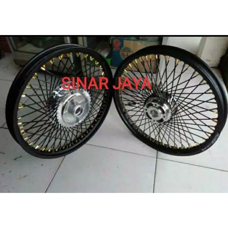 paket velg jari seribu  17 dan 14 cross mini trail matic street beat mio Vario beat custom plus ban