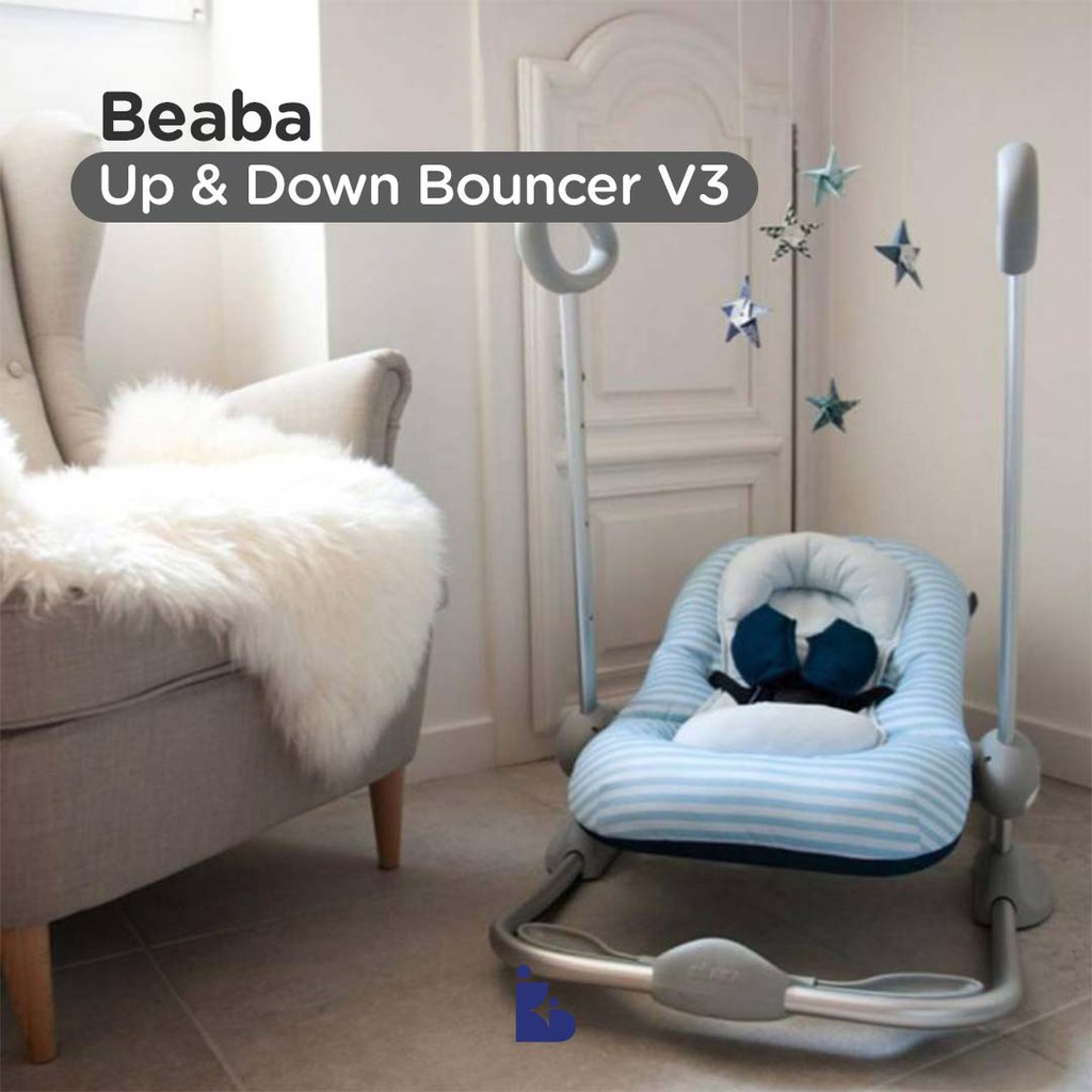 Beaba Up &amp; Down Bouncer  V3 Blue Sailor | Ayunan Bayi