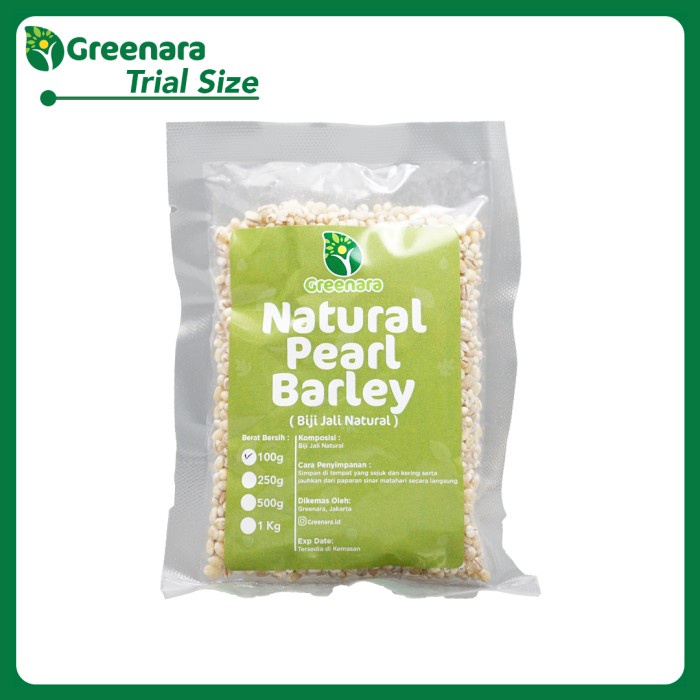 

ds201fs Natural Pearl Barley / Biji Jali - Jali 100Gr Dscscv
