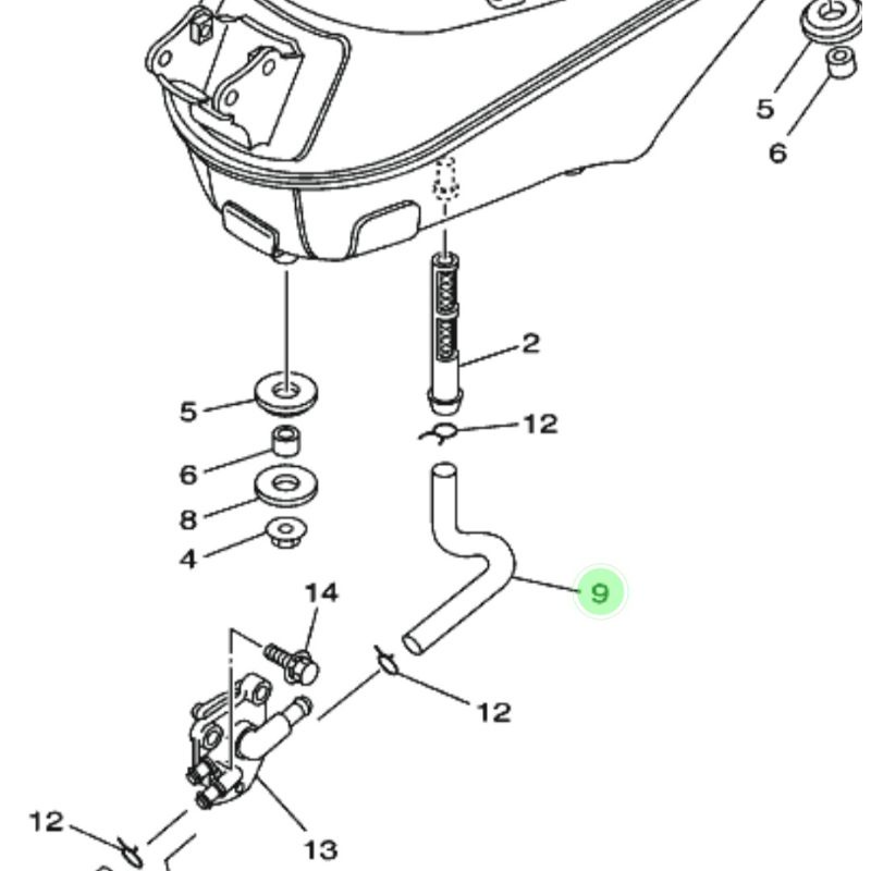 SELANG BENSIN DARI TANGKI KE VAKUM F1ZR FIZ R FIZR FORCE ONE ORIGINAL