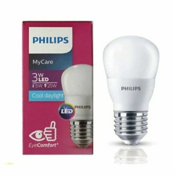 Lampu Bohlam LED Philips 3Watt, 3W, 3 Watt, 3 W Bulb