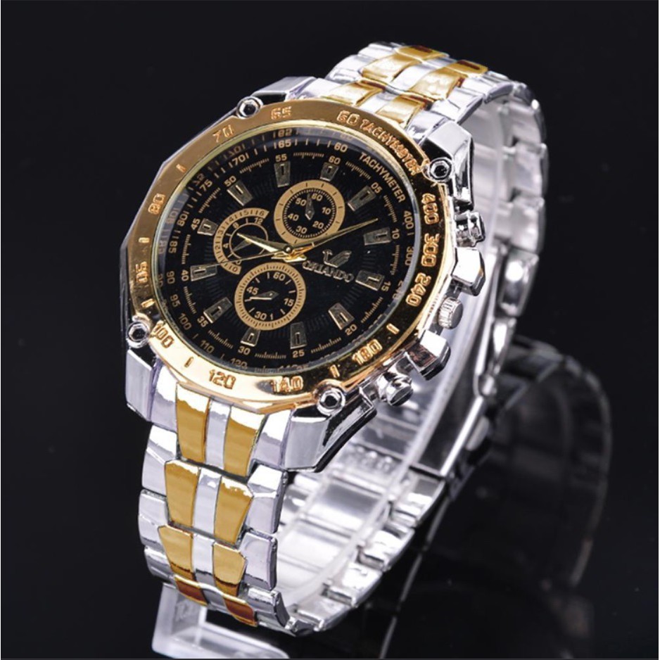 Jam Tangan Pria Premium ORLANDO 02 TWO TONE Korea Fashion Men Analog HIGH QUALITY watch