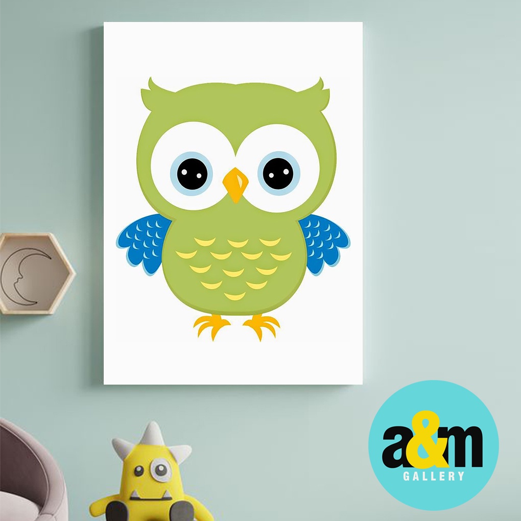 Hiasan Dinding Kamar Bayi Cewek (A4) Dekorasi Kamar Bayi Cewek Hiasan Kamar Anak Tema Binatang - A&amp;M