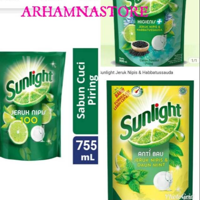 Sunlight 755ml sabun cuci piring cair