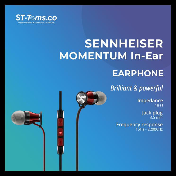 {{BAYAR DI TEMPAT}} Sennheiser Momentum In Ear G - Black (Android Version) TERLENGKAP [Kode 1|Kode