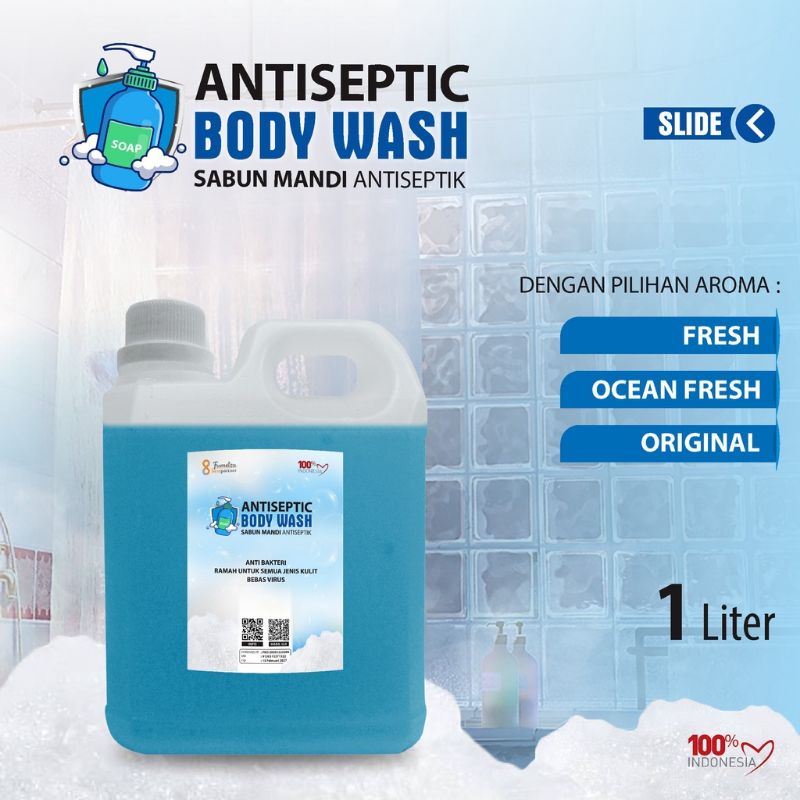 Body wash antiseptic aneka aroma wangi kemasan jurigen 1 liter