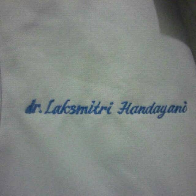 Bordir Nama Jas Dokter Sneli