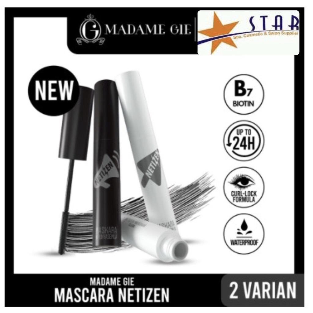 ✨STAR✨ Madame Gie Maskara +62 02 clear dan Black | mascara| pelentik bulu mata|penebal|menebalkan|hitam|bening|lentik|murah