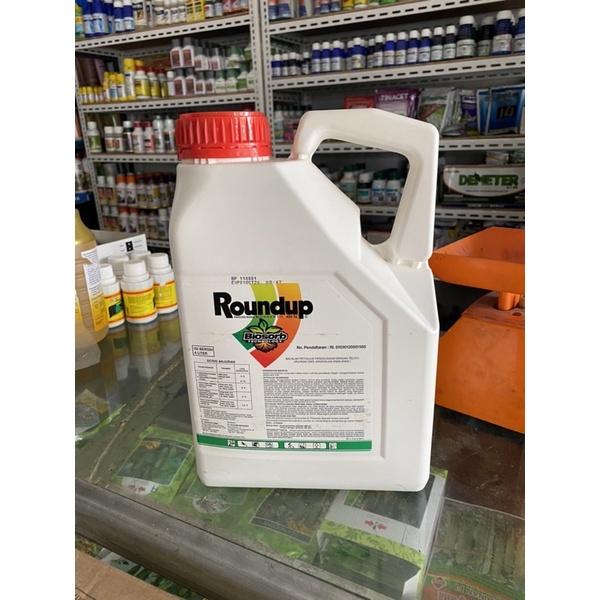 Herbisida ROUNDUP 486SL 4 Liter Glifosat Racun Rumput