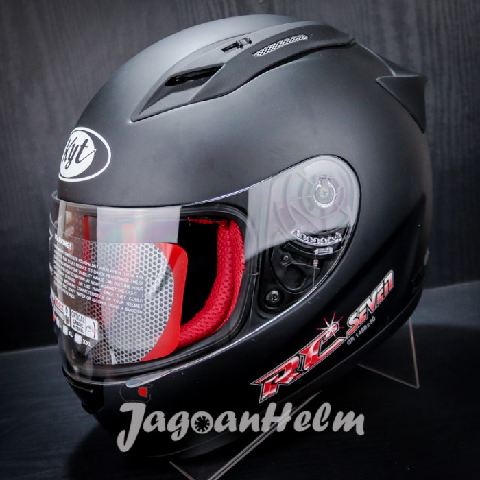 KYT Helm RC Seven / RC7 / RCSeven / RC-Seven Black Doff
