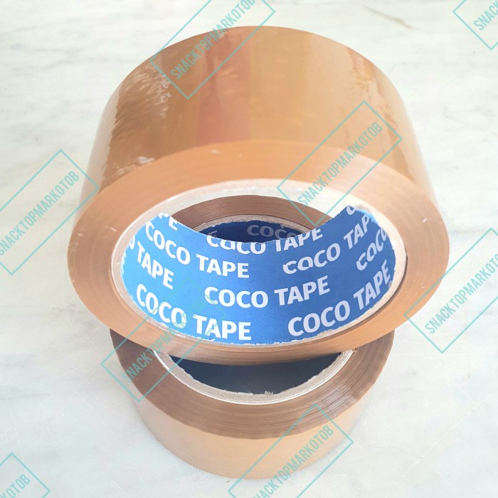 

perekat-pengikat- lakban bening/coklat 2inch (45mm) 90yard tebal murah super lengket - random