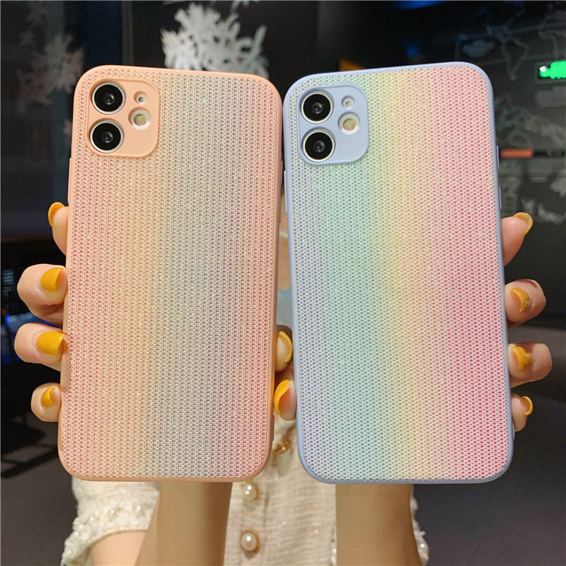 Soft Case Hp Gambar Pelangi Untuk IPhone 12 / 13 / 11promax / X / Xs Max / Xr 7711